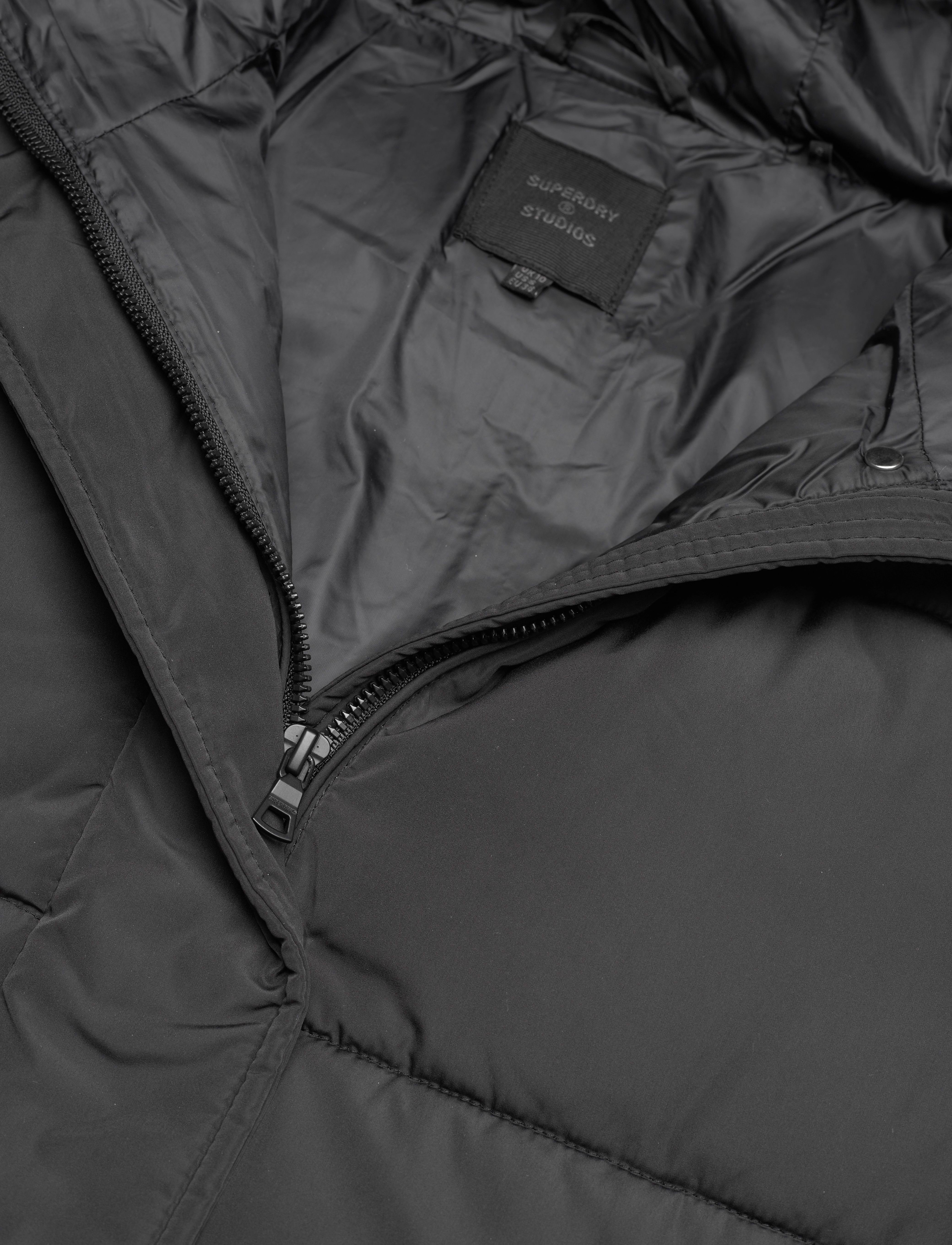 Superdry - STUDIOS LONGLINE DUVET COAT - black - 2