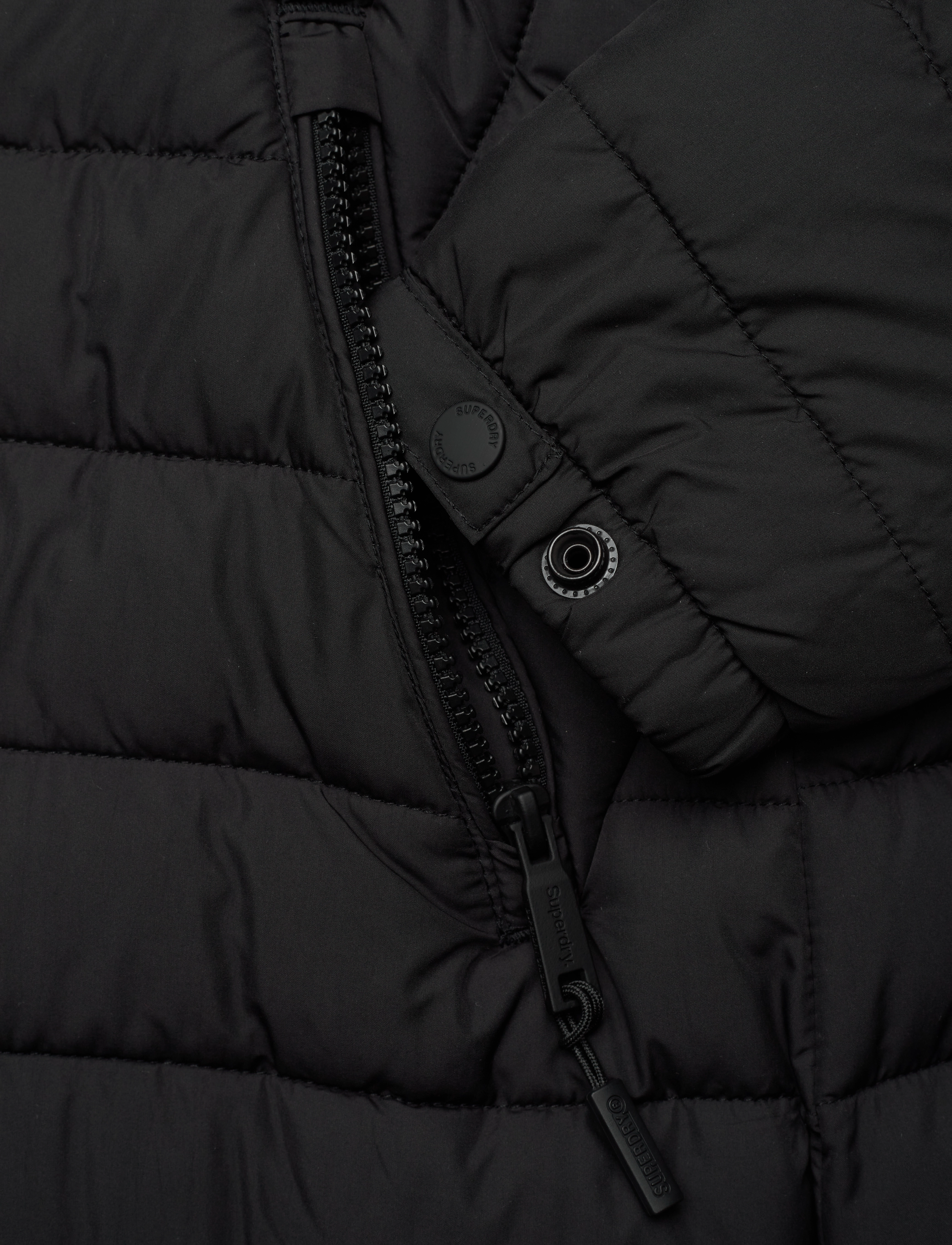 Superdry - SUPER LONG LINE FUJI JACKET - black - 5