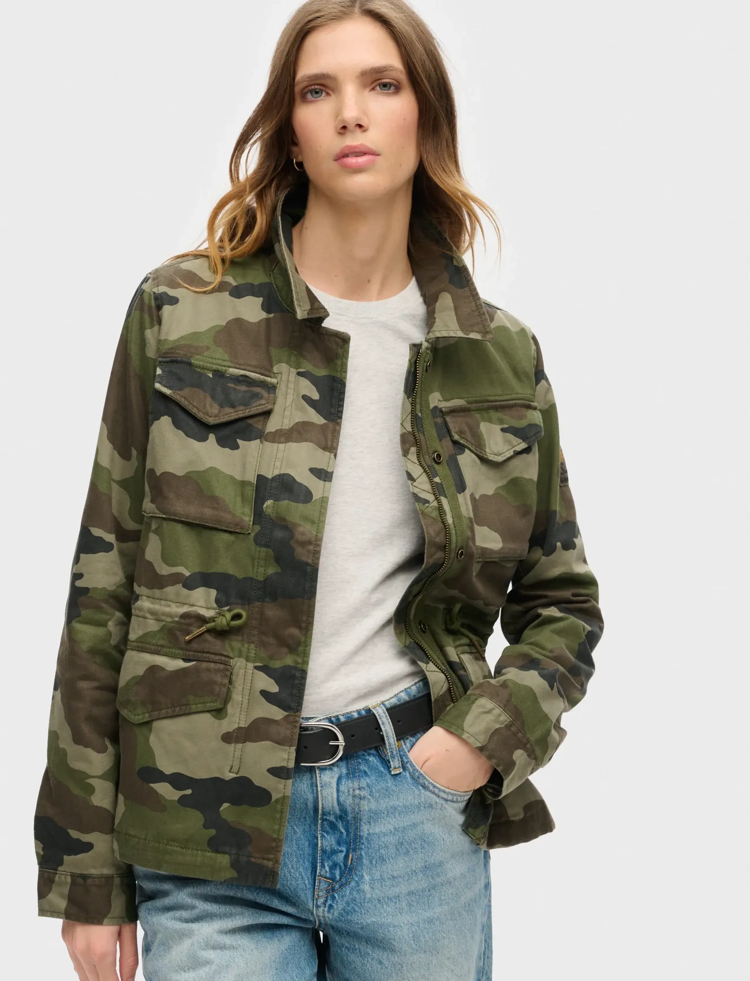 Superdry - MILITARY M65 JACKET - outerwear - french camo green - 0