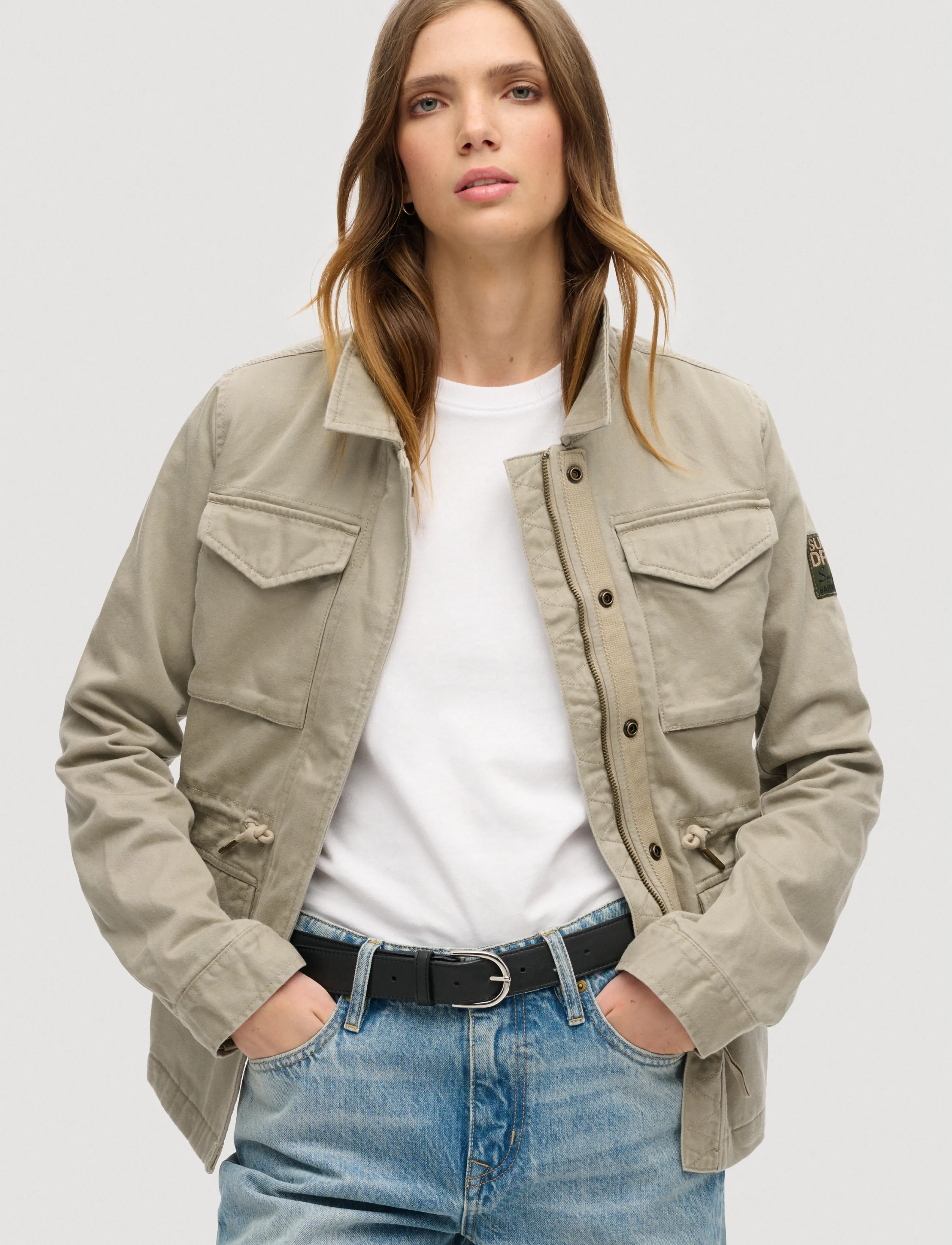 Superdry MILITARY M65 JACKET - Jakker - VINTAGE KHAKI / khaki/green
