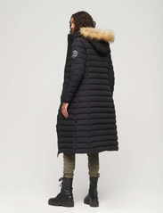 Superdry - FUJI HOODED LONGLINE PUFFER - winter jackets - black - 4