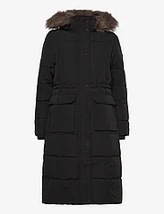 Superdry - EVEREST LONGLINE PUFFER COAT - winter jackets - jet black - 0