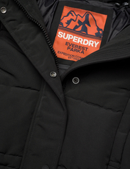 Superdry - EVEREST LONGLINE PUFFER COAT - winter coats - jet black - 3