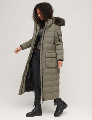 Superdry - MF FAUX FUR HOODED PARKA - winter jackets - dark khaki - 2