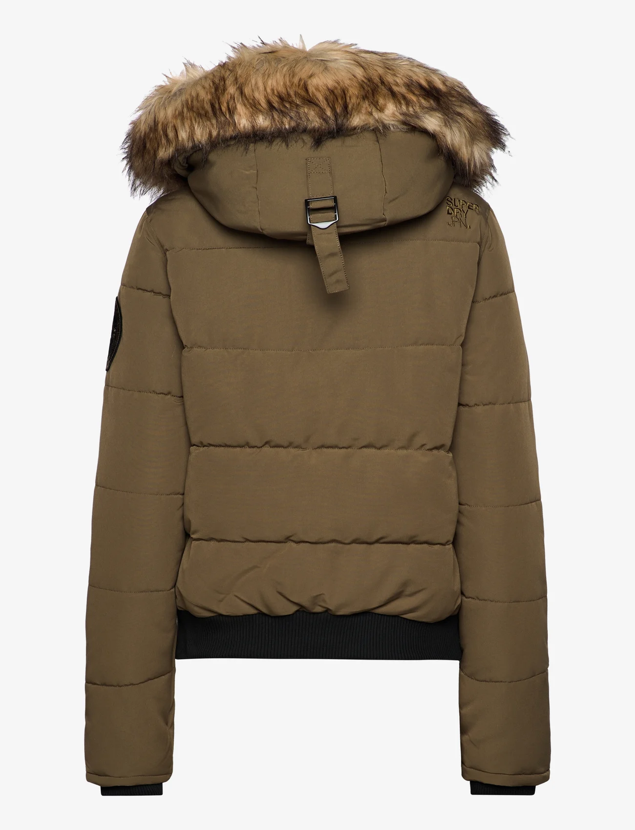 Superdry - EVEREST HOODED PUFFER BOMBER - spring jackets - military olive - 1