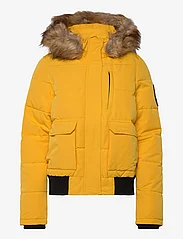 Superdry - EVEREST HOODED PUFFER BOMBER - spring jackets - utah gold yellow - 0