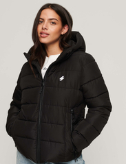 Superdry - HOODED SPIRIT SPORTS PUFFER - wyściełane kurtki - black - 2