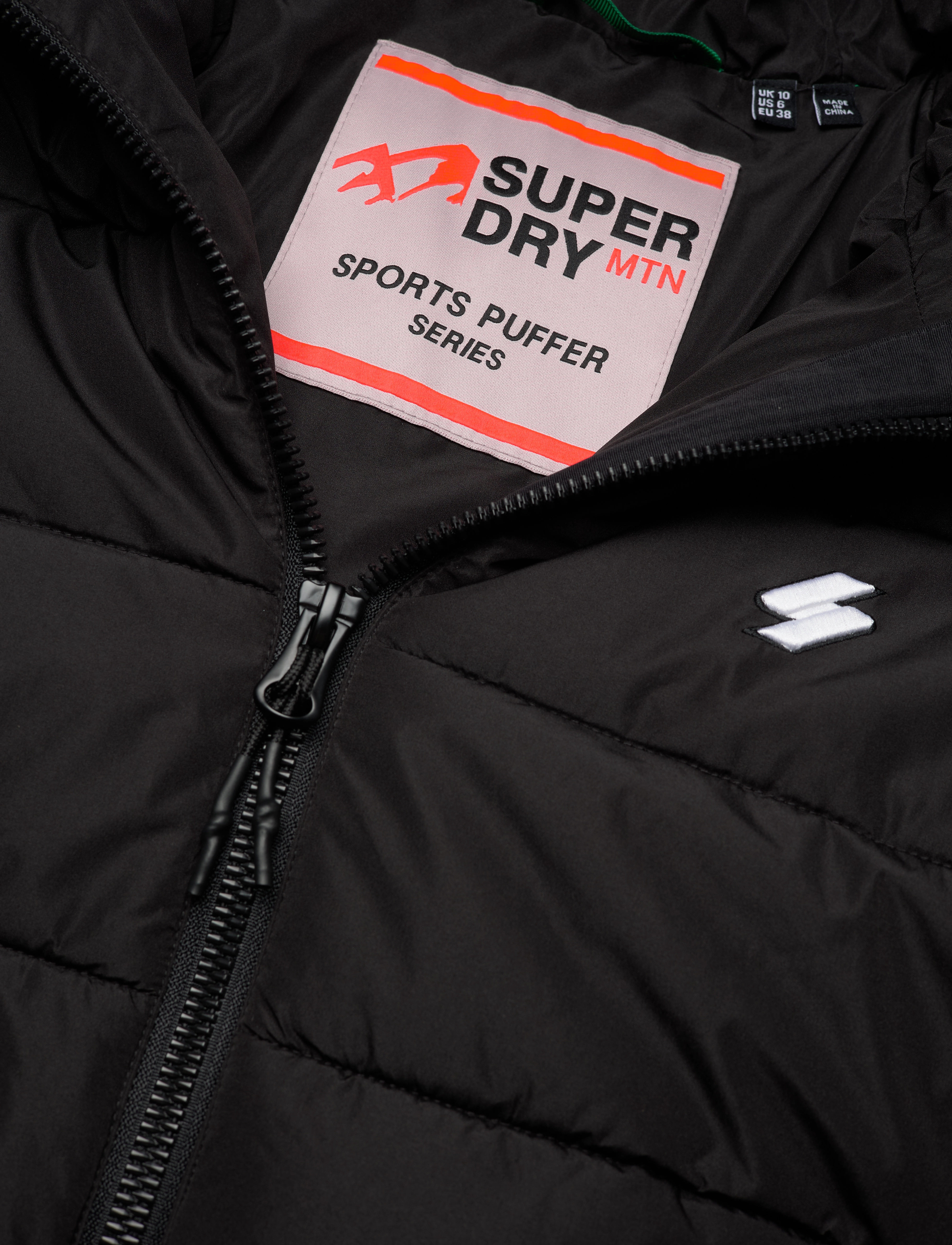 Superdry - HOODED SPIRIT SPORTS PUFFER - black - 4
