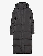 Superdry - LONGLINE HOODED PUFFER COAT - winter jackets - black - 0