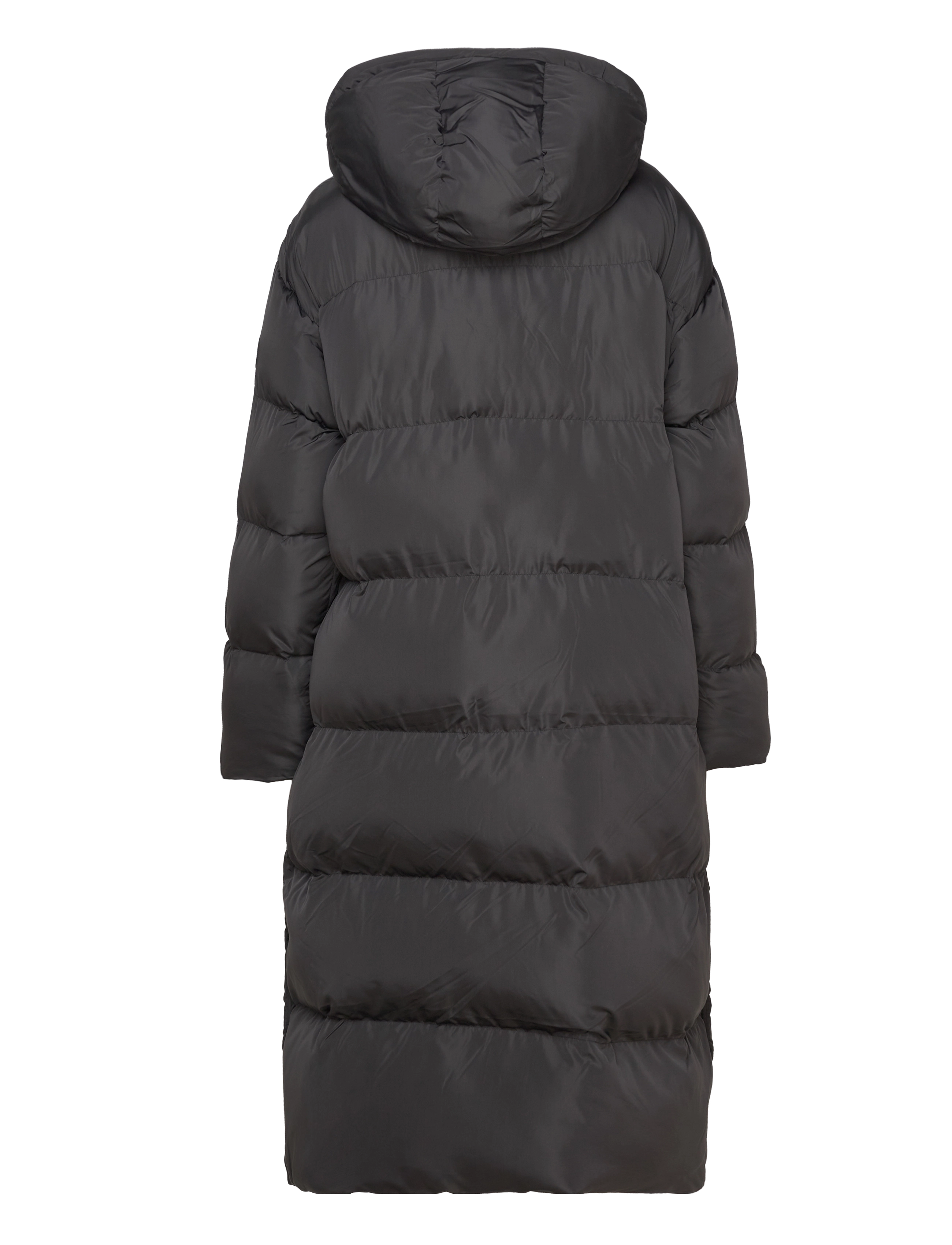 Superdry - LONGLINE HOODED PUFFER COAT - black - 2