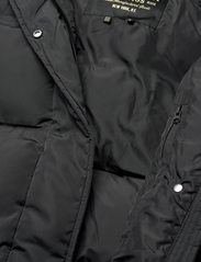 Superdry - LONGLINE HOODED PUFFER COAT - winter jackets - black - 4