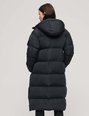 Superdry - LONGLINE HOODED PUFFER COAT - winter coats - eclipse navy - 8