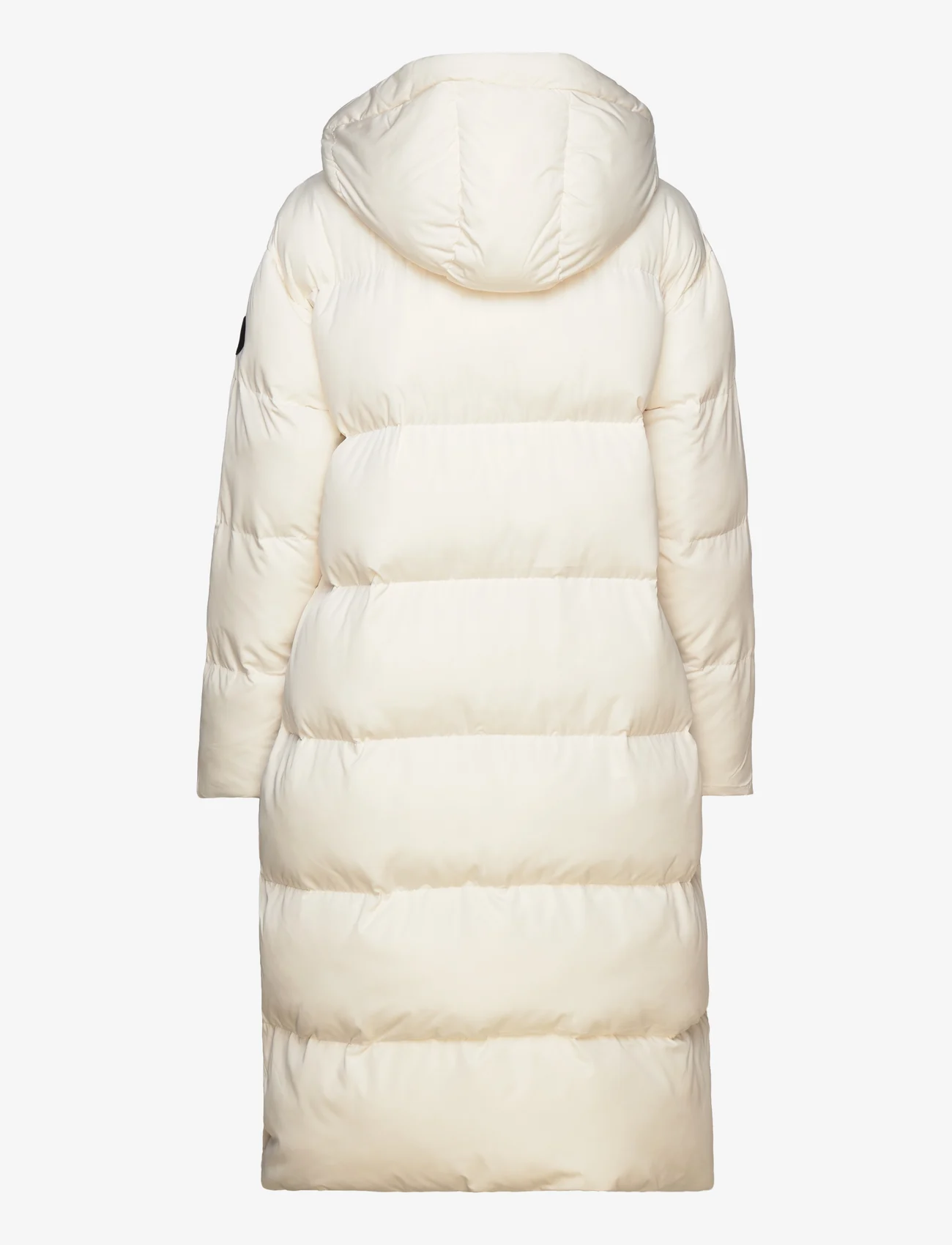 Superdry - LONGLINE HOODED PUFFER COAT - winter jackets - off white - 1