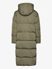 Superdry - LONGLINE HOODED PUFFER COAT - Žieminės striukės - wild khaki - 1