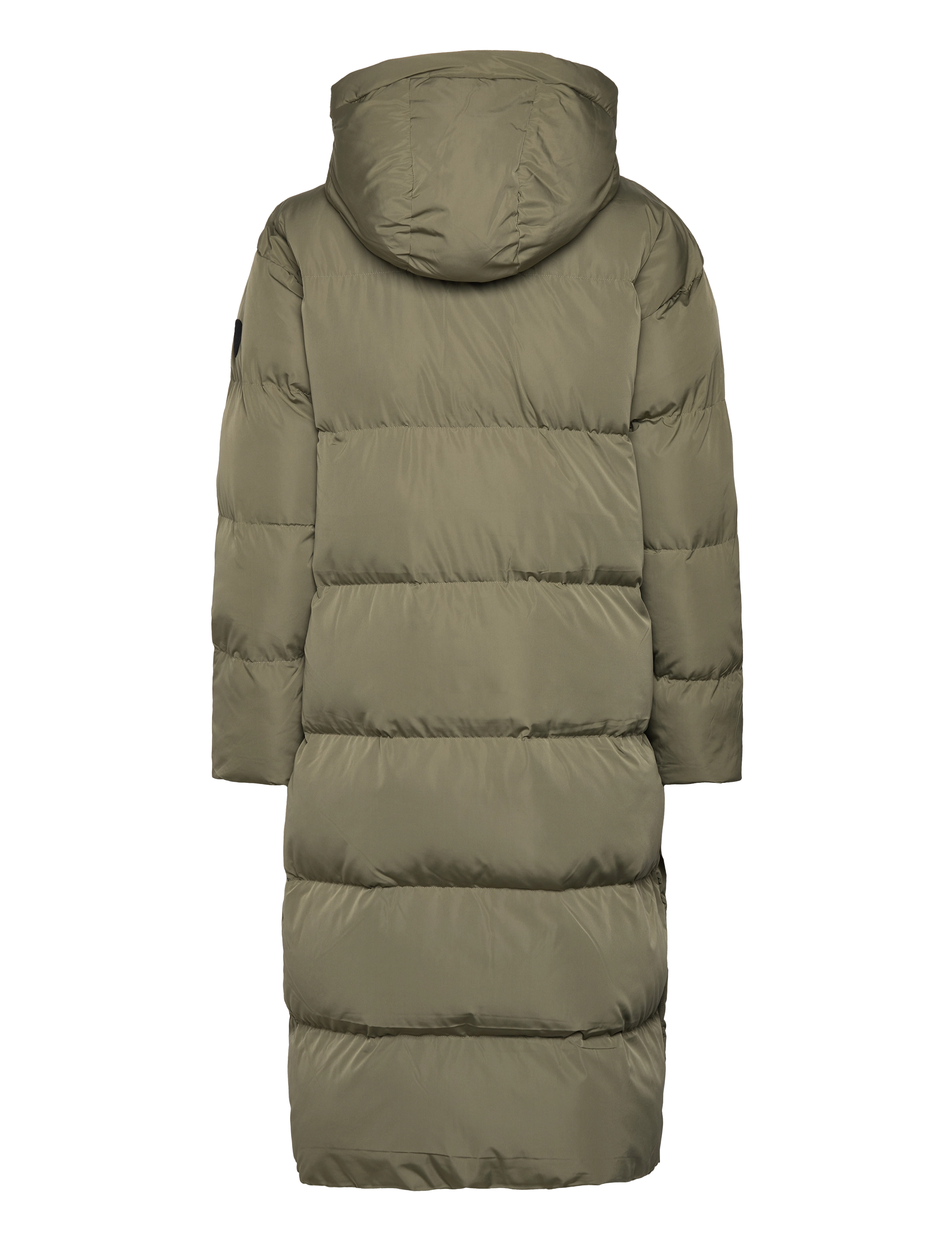 Superdry - LONGLINE HOODED PUFFER COAT - wild khaki - 2