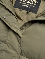 Superdry - LONGLINE HOODED PUFFER COAT - winter jackets - wild khaki - 2