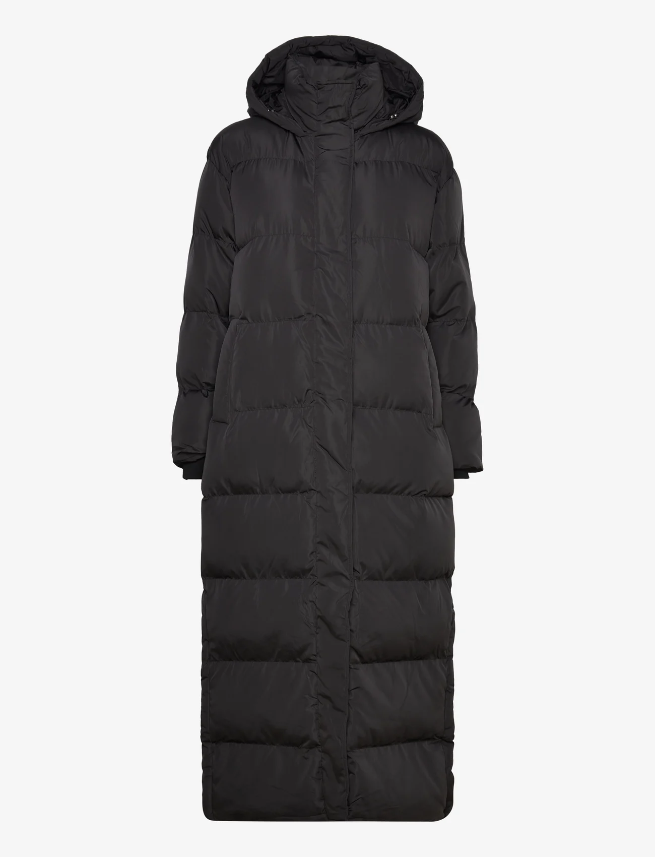 Superdry - MAXI HOODED PUFFER COAT - winter jackets - black - 0