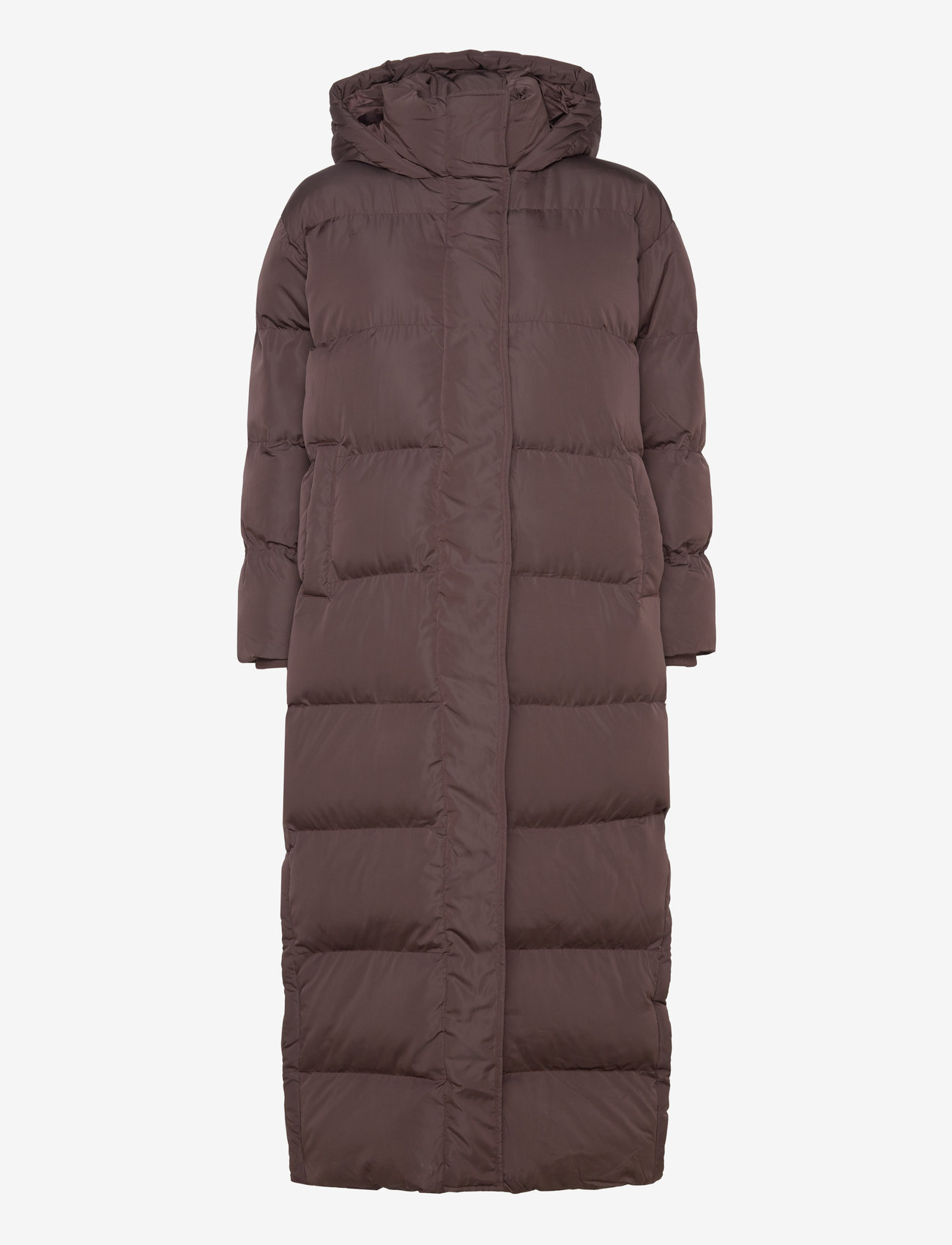 Superdry - MAXI HOODED PUFFER COAT - coffee bean brown - 0