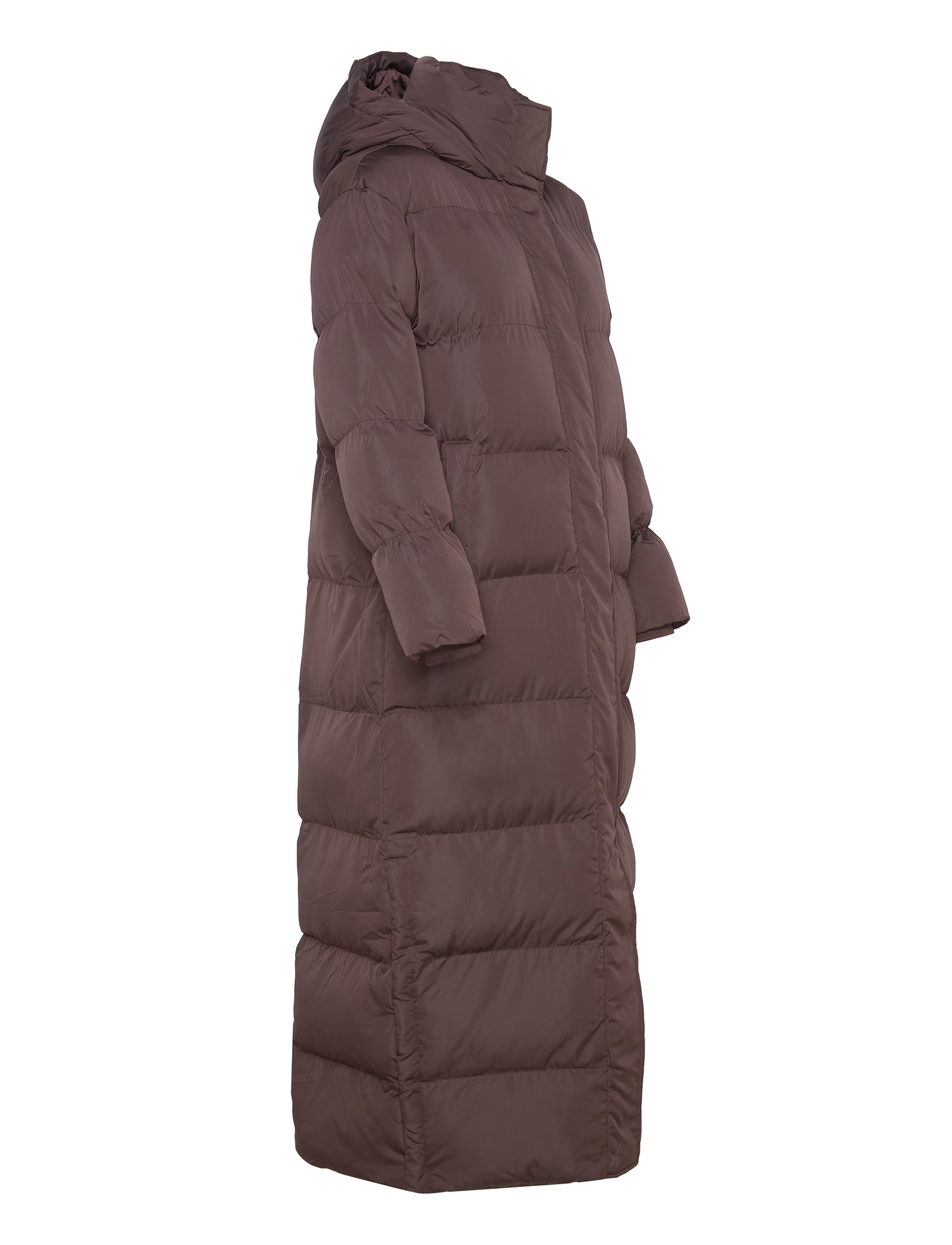 Superdry - MAXI HOODED PUFFER COAT - coffee bean brown - 3