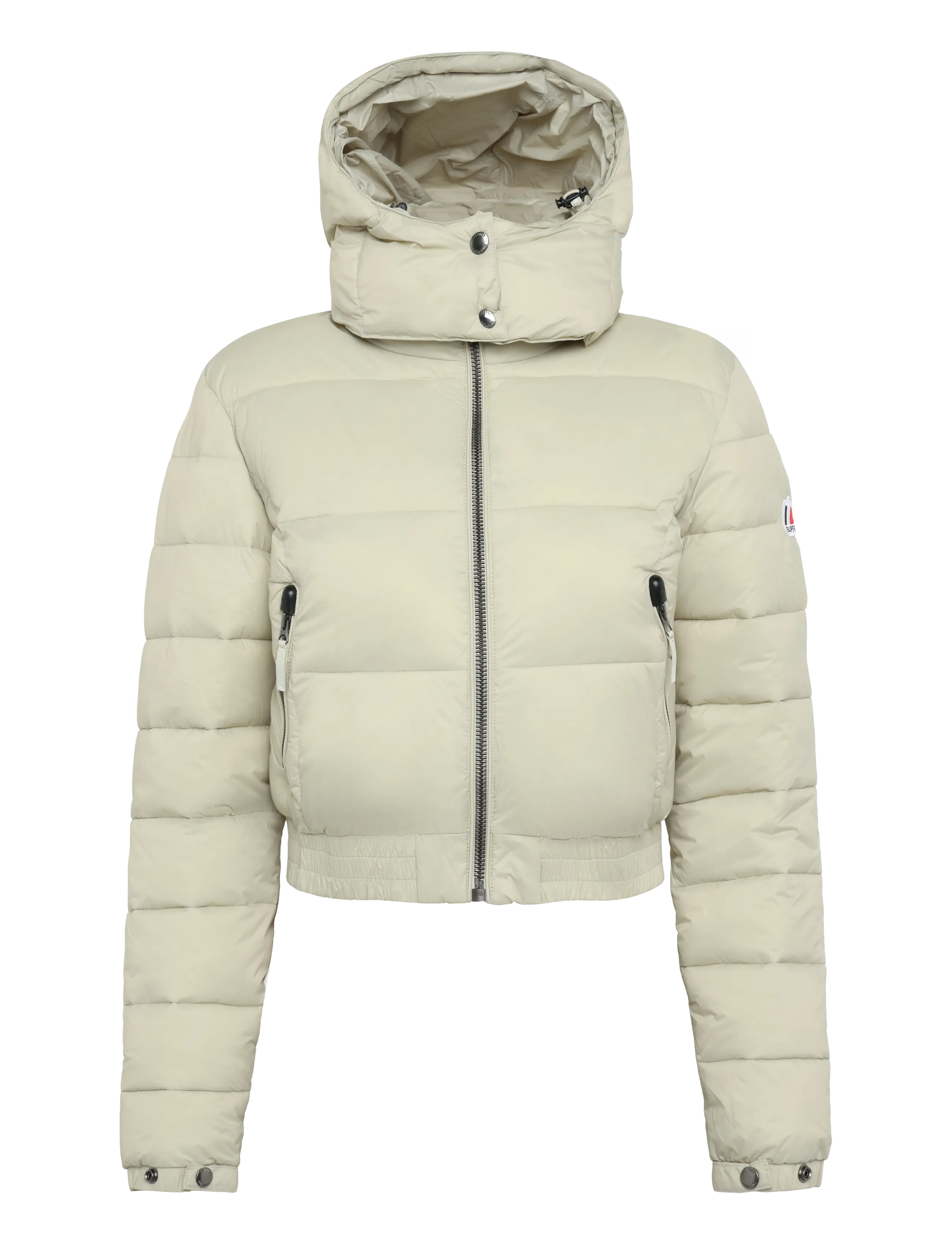 Superdry - CROP HOODED FUJI - winter jackets - pelican beige - 1