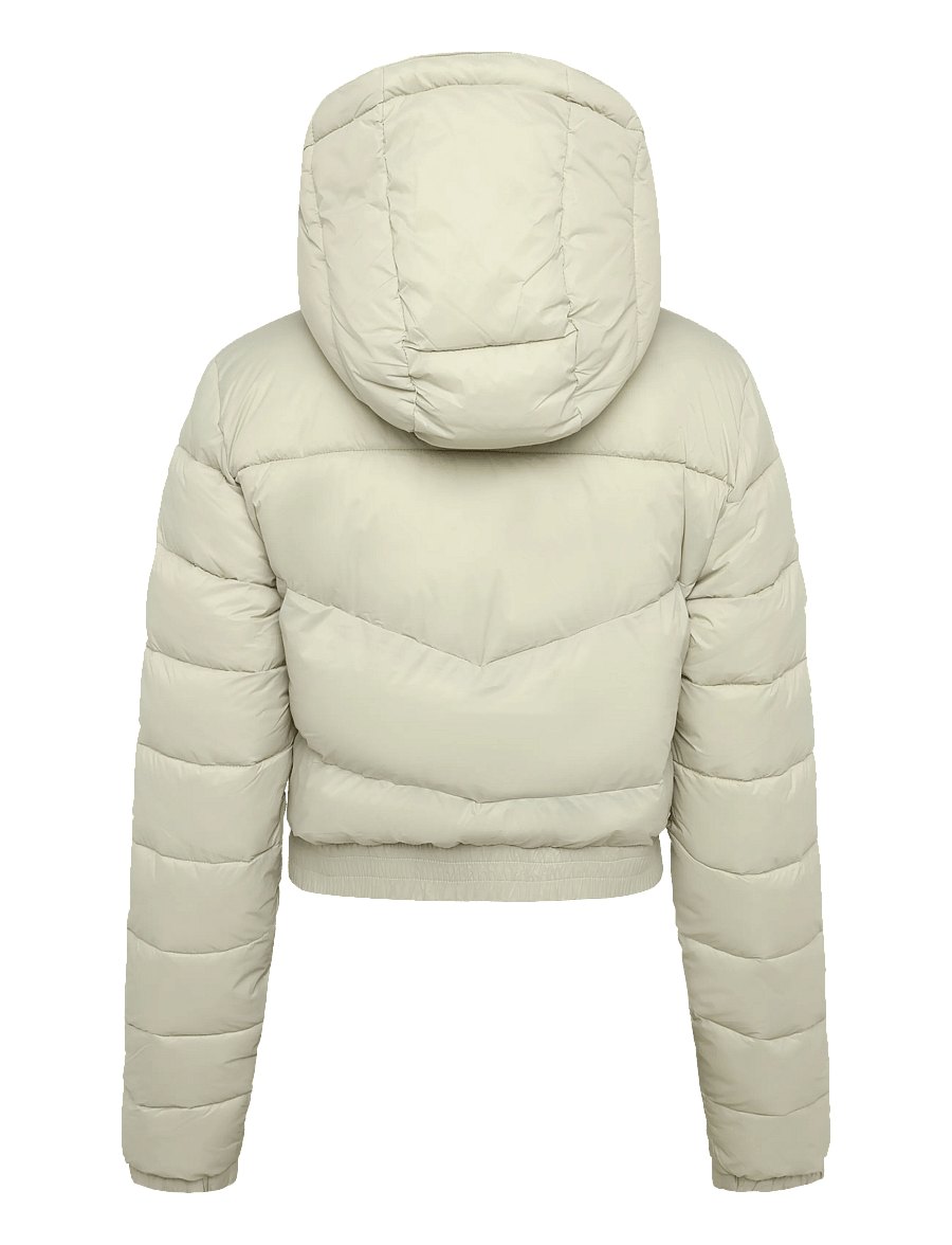 Superdry - CROP HOODED FUJI - winter jackets - pelican beige - 2