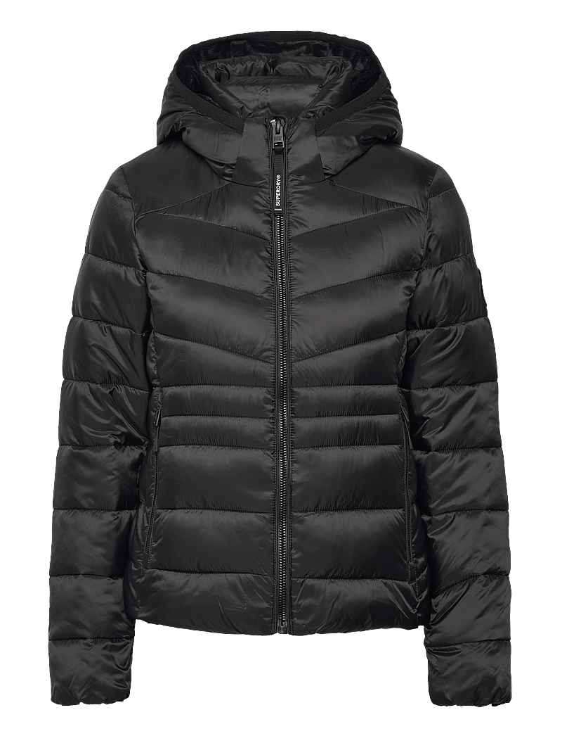 Superdry - HOODED FUJI QUILT PADDED JKT - black - 0