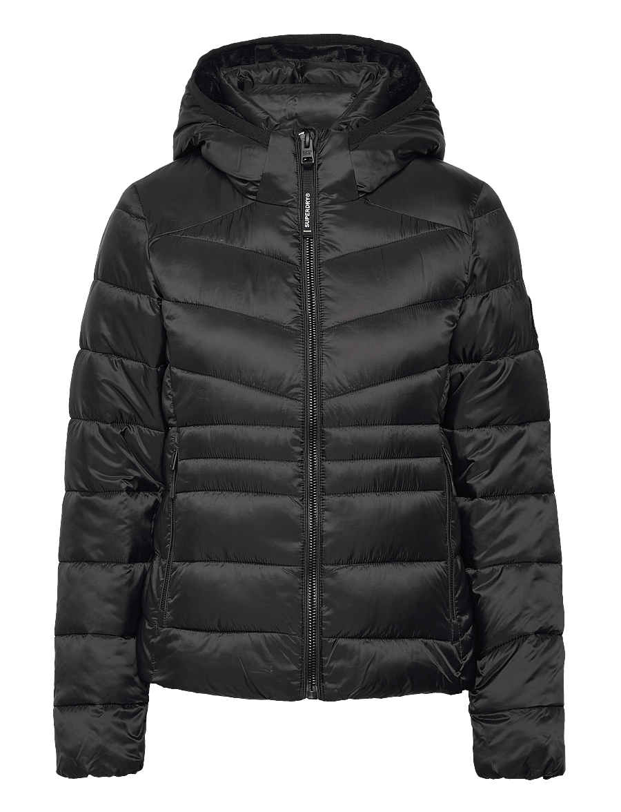 Superdry - HOODED FUJI QUILT PADDED JKT - black - 0