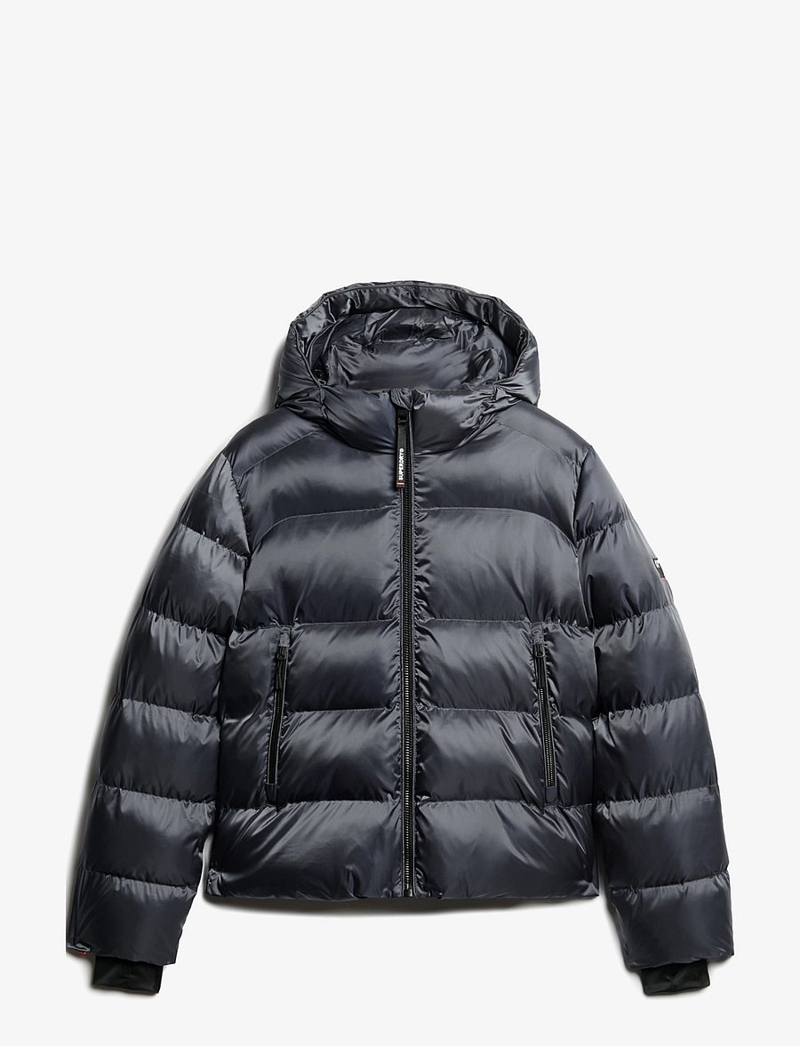 Superdry - HOODED LUXE SPORTS PUFFER - ebony sheen - 1