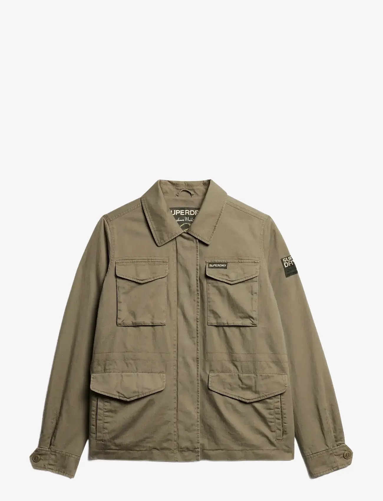 Superdry - EMBROIDERED M65 MILITARY JKT - fall jackets - moss khaki - 1