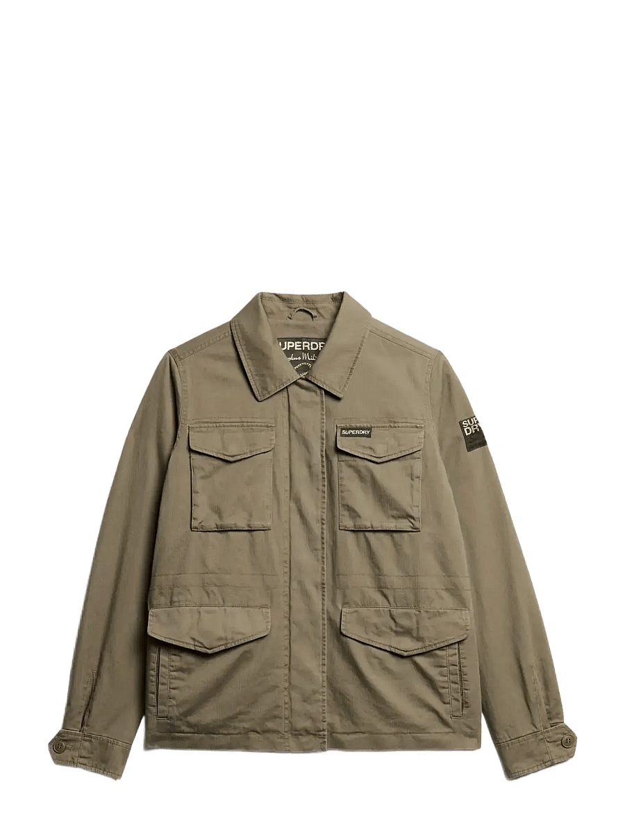 Superdry - EMBROIDERED M65 MILITARY JKT - frühlingsjacken - moss khaki - 1