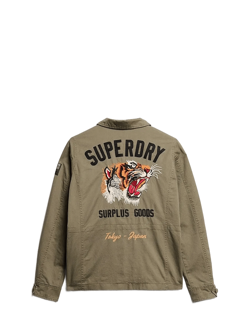 Superdry - EMBROIDERED M65 MILITARY JKT - lentejassen - moss khaki - 2