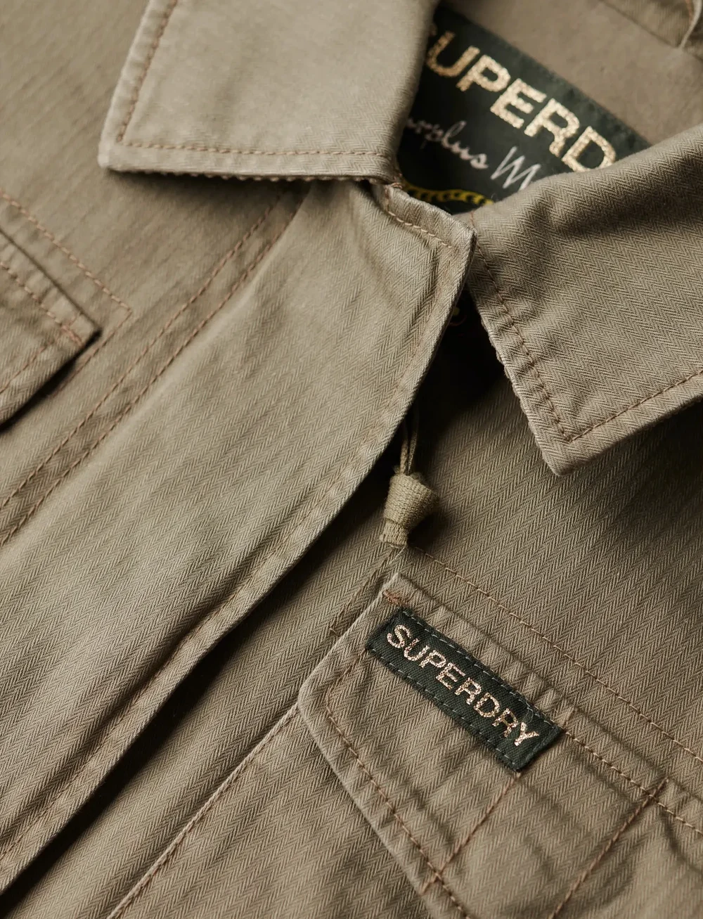 Superdry - EMBROIDERED M65 MILITARY JKT - efterårsjakker - moss khaki - 5