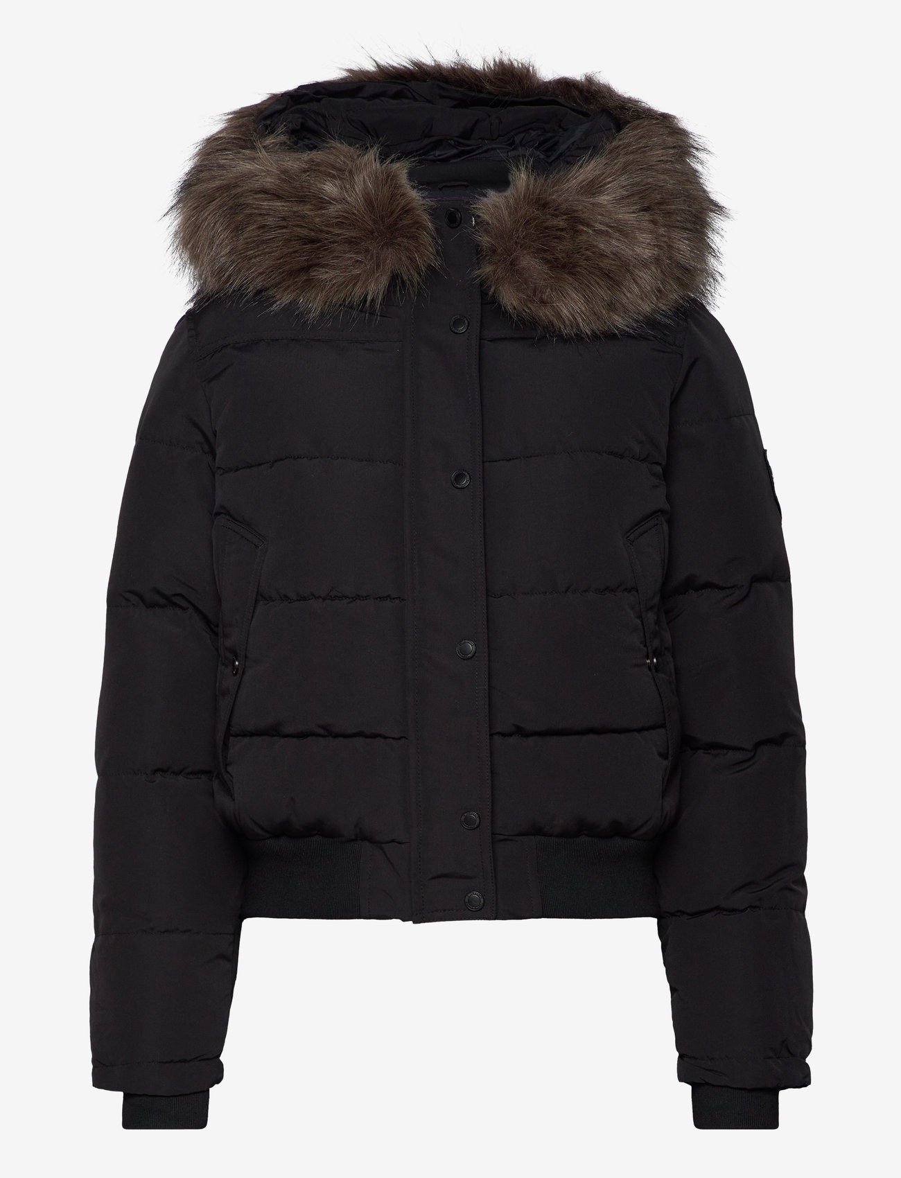Superdry - EVEREST HOODED BOMBER JKT - winterjacken - black - 1