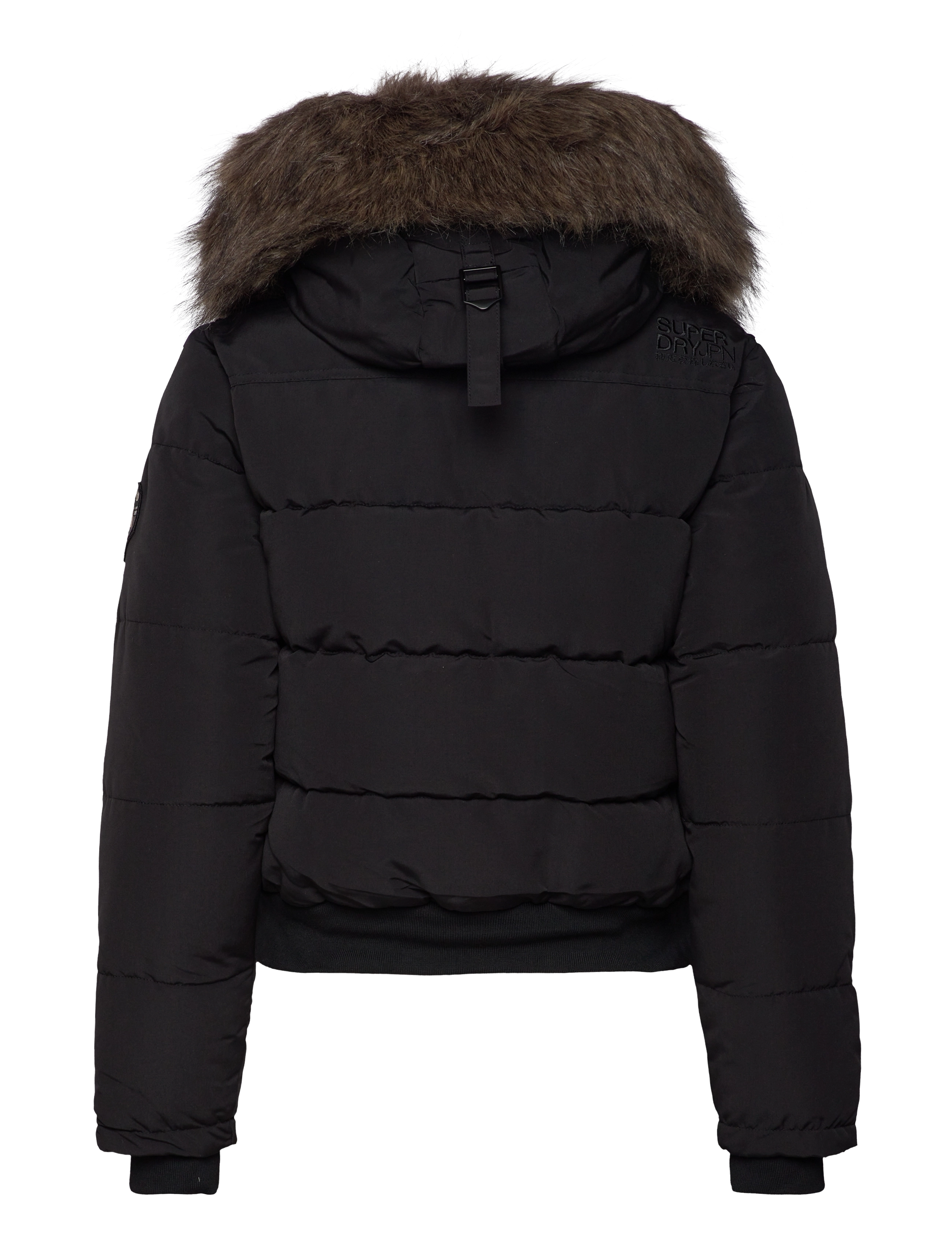 Superdry - EVEREST HOODED BOMBER JKT - vinterjakker - black - 2