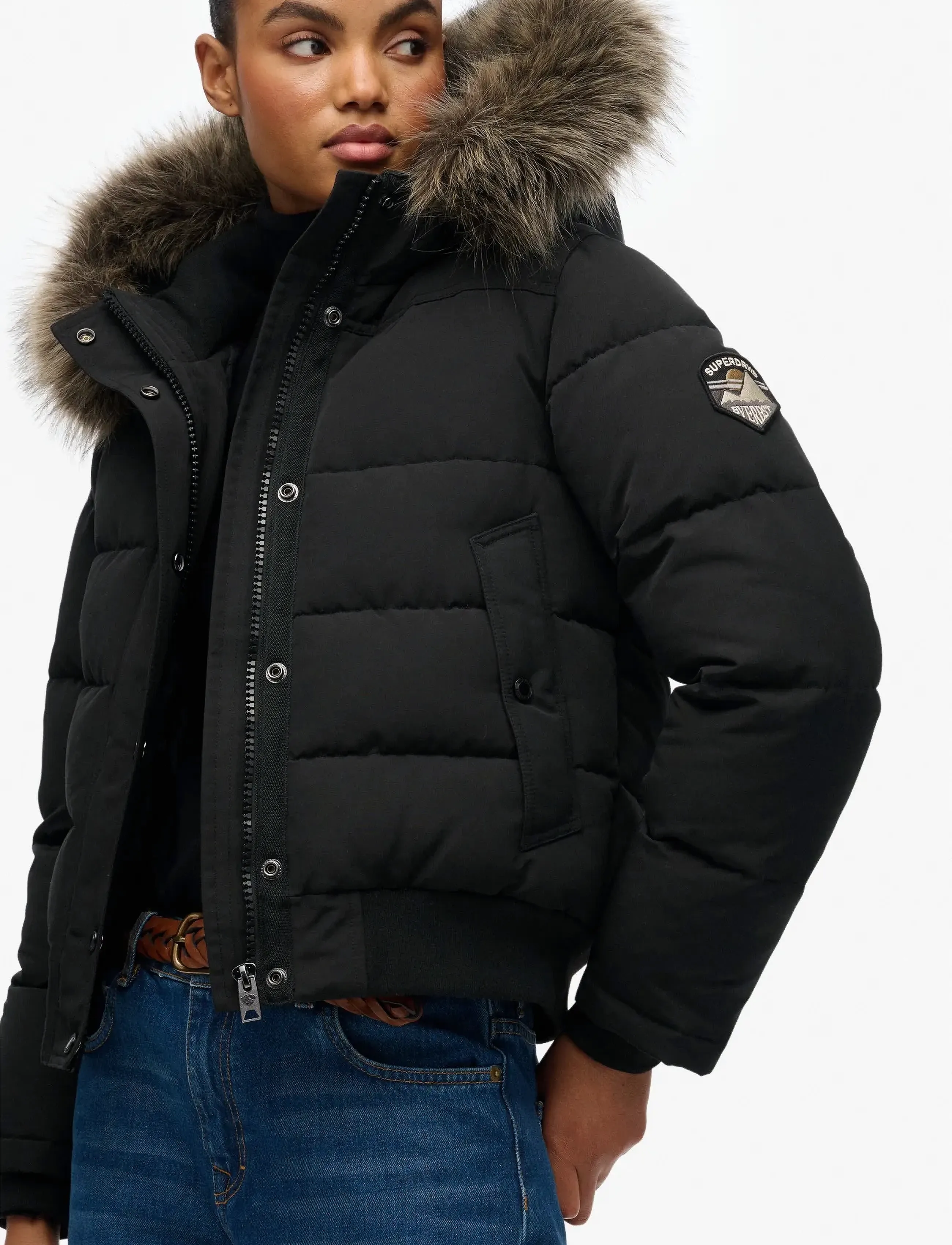 Superdry EVEREST HOODED BOMBER JKT jackor dam – bild 9