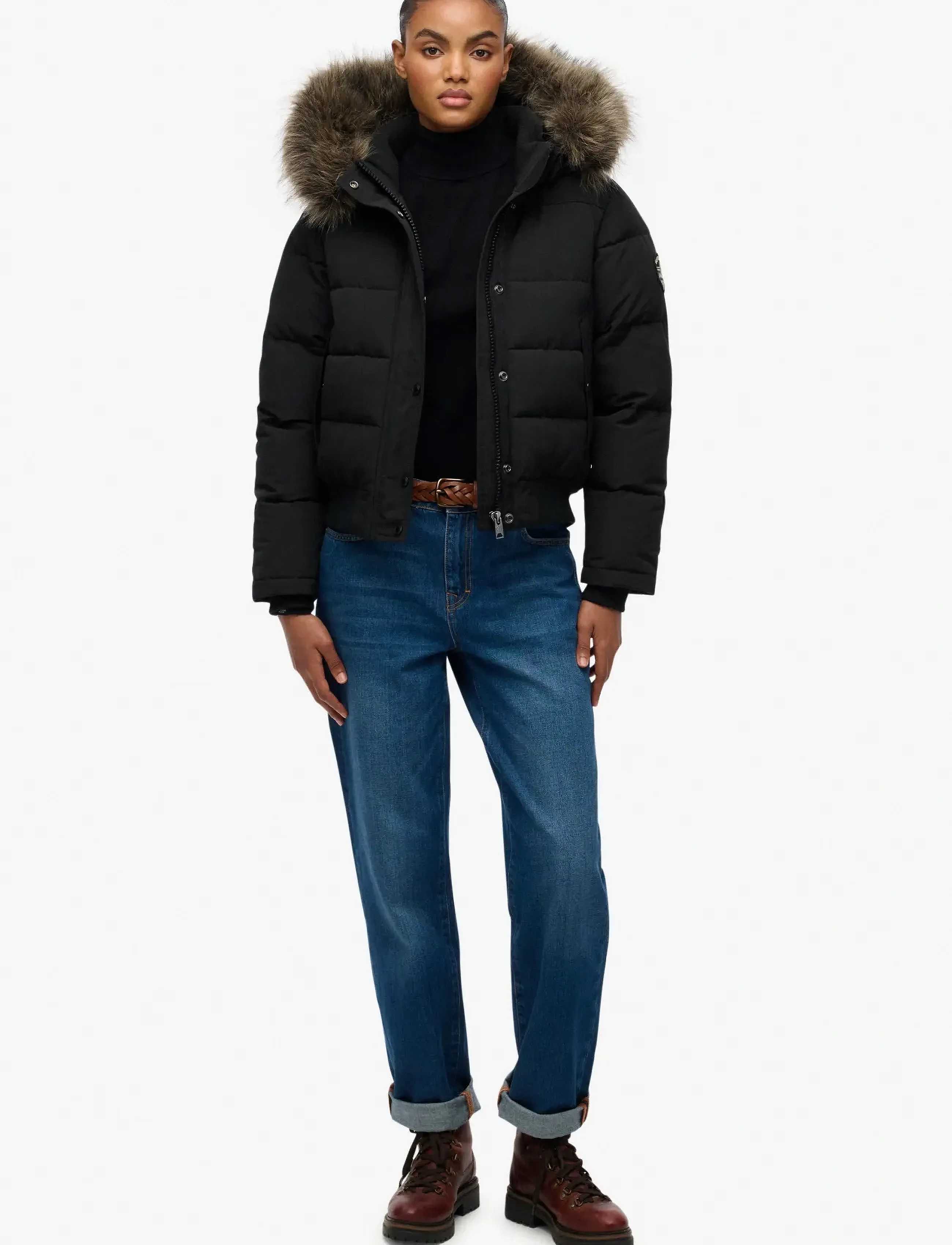 Superdry EVEREST HOODED BOMBER JKT jackor dam – bild 10