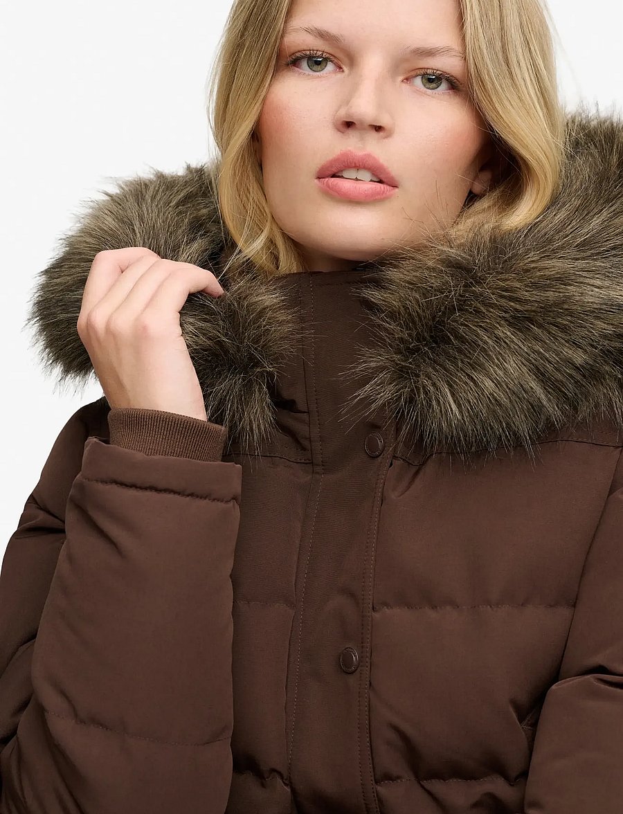 Superdry - EVEREST HOODED BOMBER JKT - vinterjakker - coffee bean brown - 2