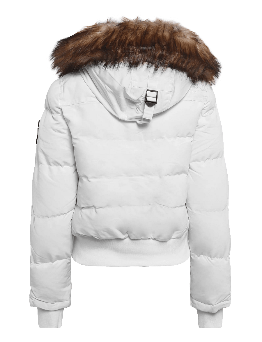 Superdry - EVEREST HOODED BOMBER JKT - winterjacken - off white - 2