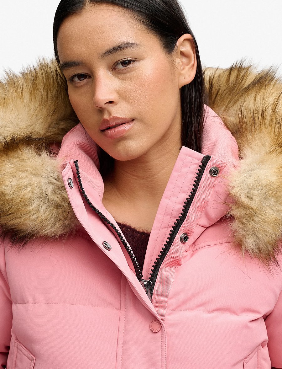 Superdry - EVEREST HOODED BOMBER JKT - winterjacken - smoke rose - 2