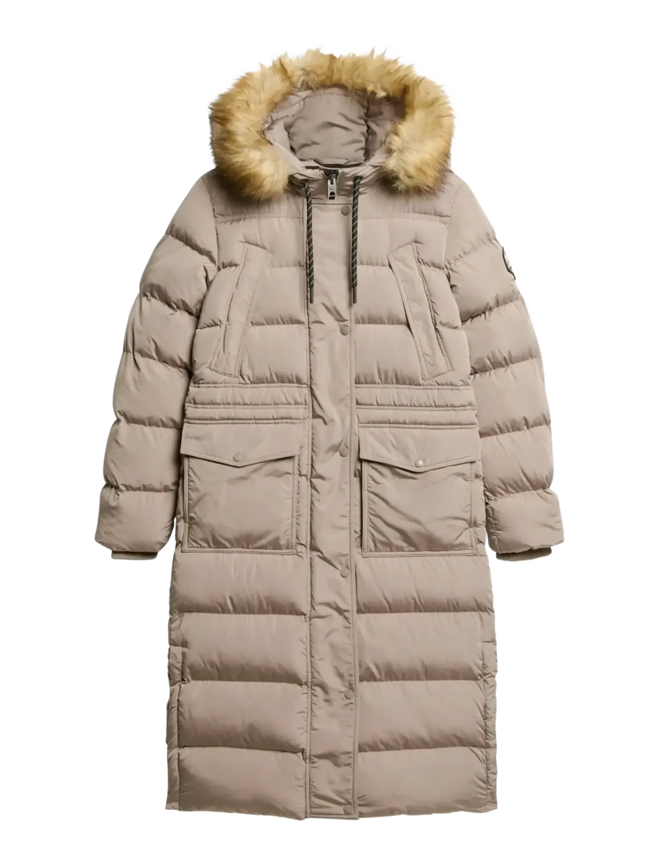 Superdry - EVEREST FAUX FUR LONGLINE JKT - deep beige - 2