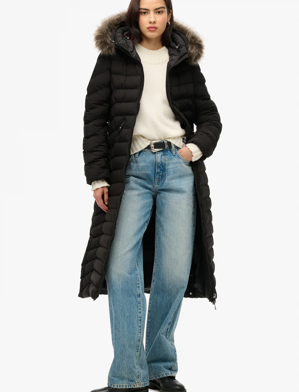 Superdry Fuji Faux Fur Hooded Longline 118.99 Kaufen Sie Daunenmantel von Superdry online unter Boozt . Schnelle Lieferung und einfache Retouren