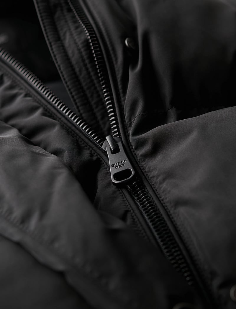 Superdry - MAXI LONGLINE PUFFER JACKET - talvitakit - black - 4