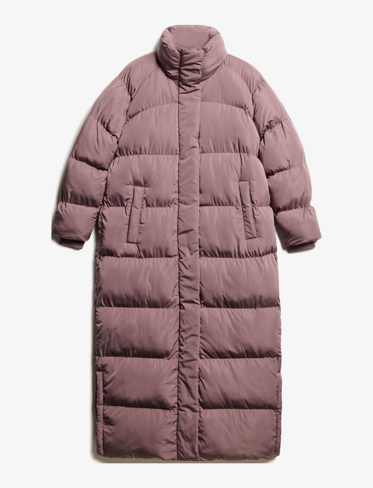 SUPERDRY Maxi Longline Puffer Jacke Lila - S - Damen