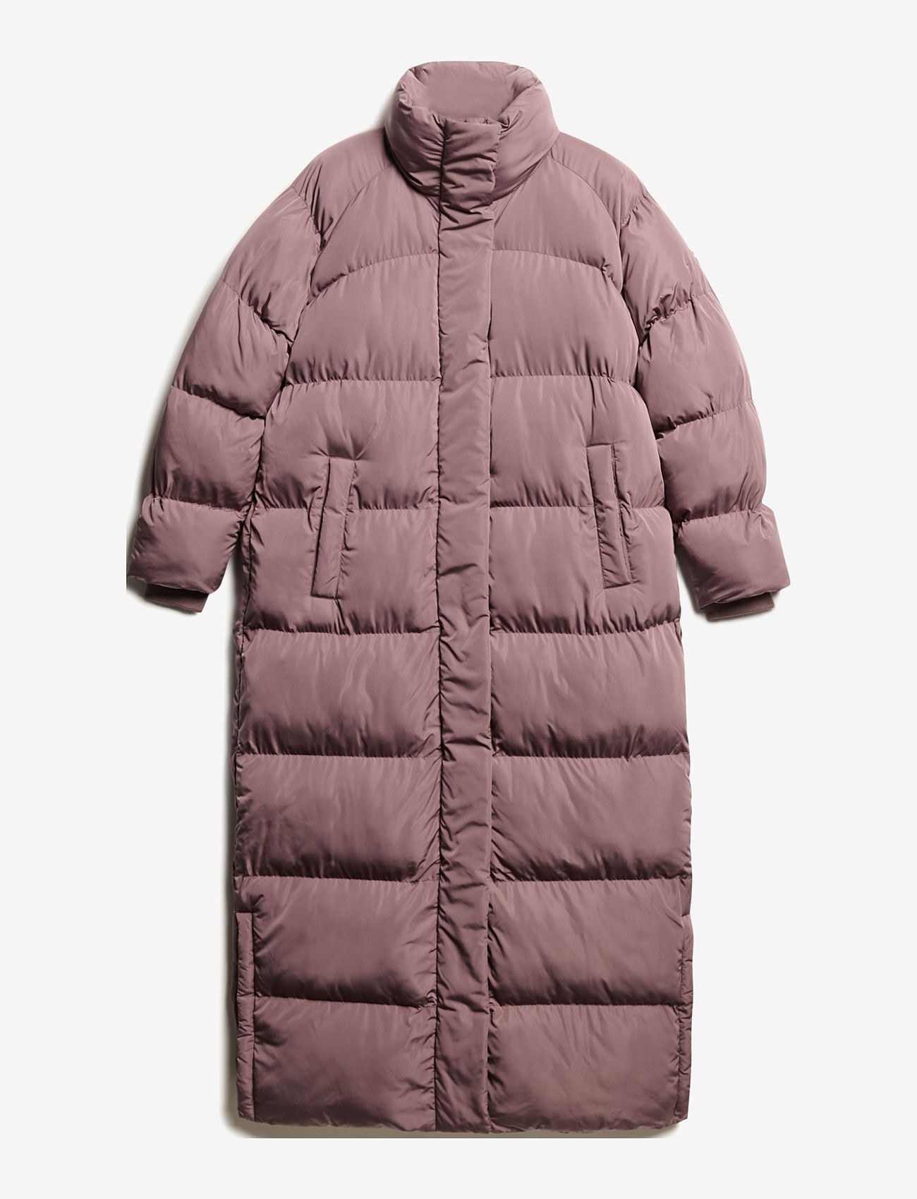 Superdry - MAXI LONGLINE PUFFER JACKET - dunjakker - flint purple - 0