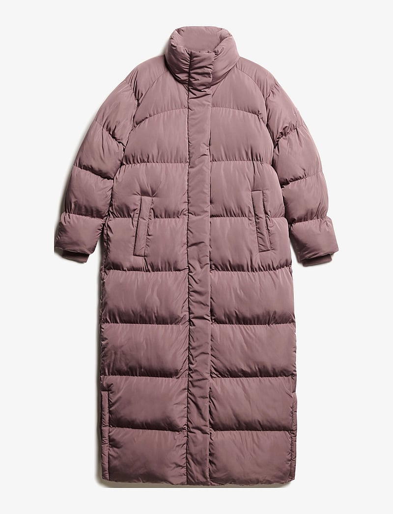 Superdry - MAXI LONGLINE PUFFER JACKET - winterjacken - flint purple - 1