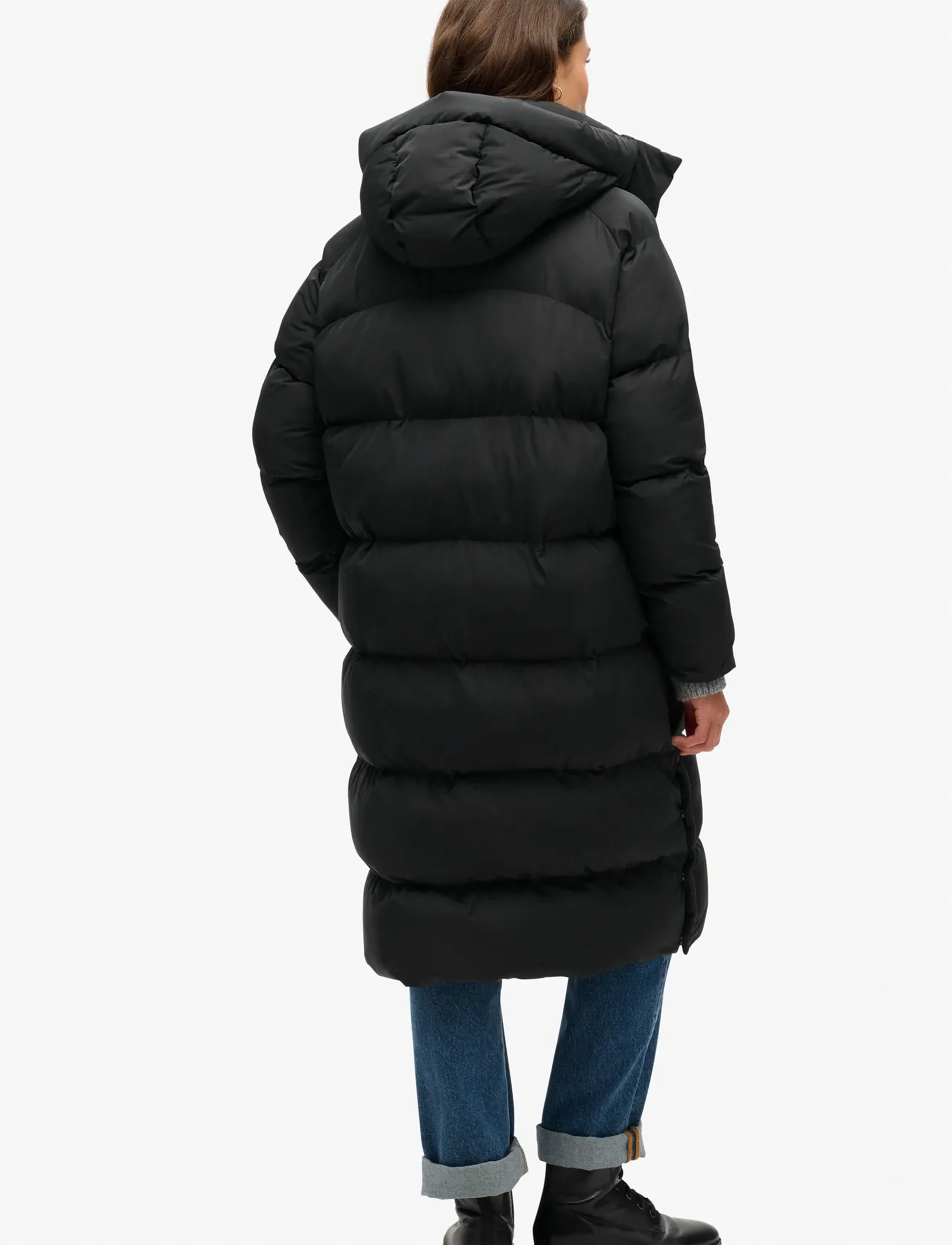Superdry Longline Hooded Puffer Jacket jackor dam – bild 8