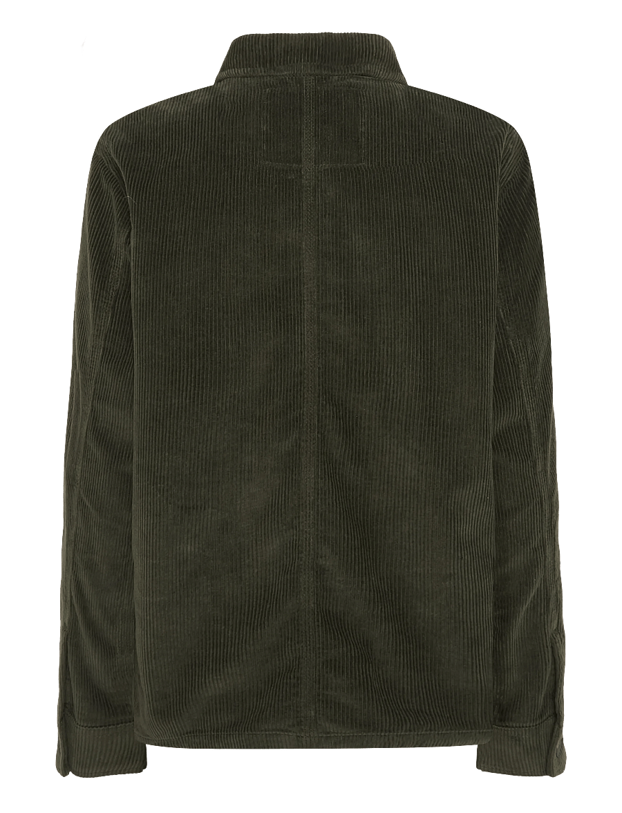Superdry - CORDUROY CHORE JACKET - utility jackets - army khaki - 2