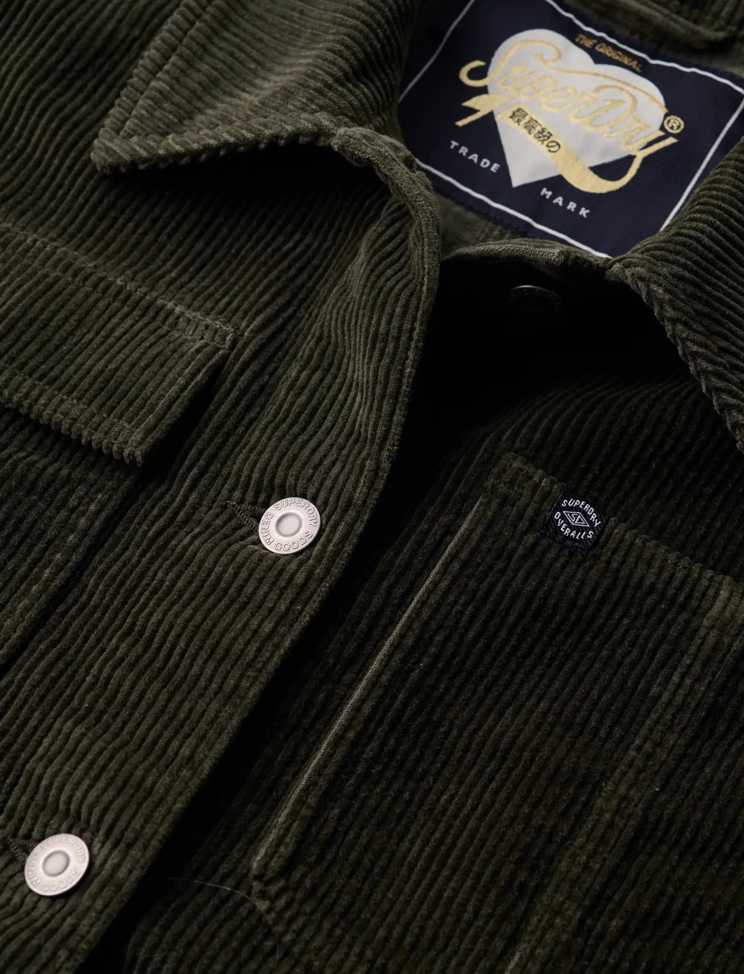 Superdry - CORDUROY CHORE JACKET - army khaki - 4