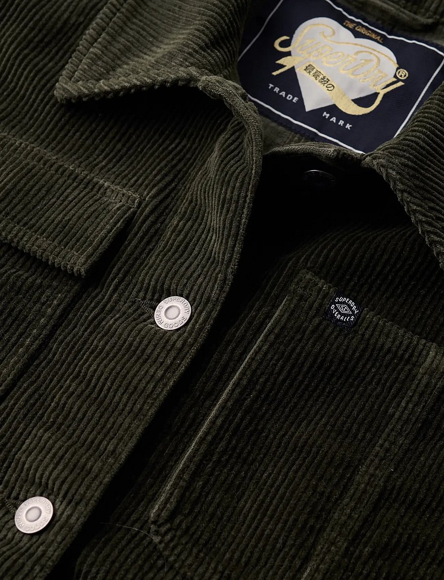 Superdry - CORDUROY CHORE JACKET - army khaki - 4
