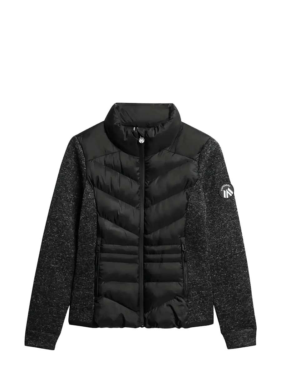 Superdry - STORM KNIT HYBRID JACKET - winterjacken - black - 1